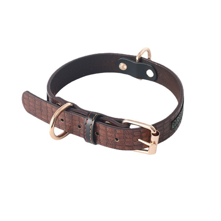 Simple PU Dog Leash And Collar