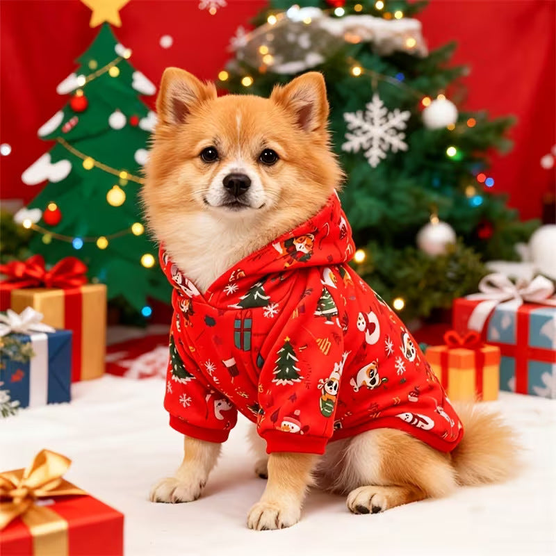Festive Christmas Pet Hoodie