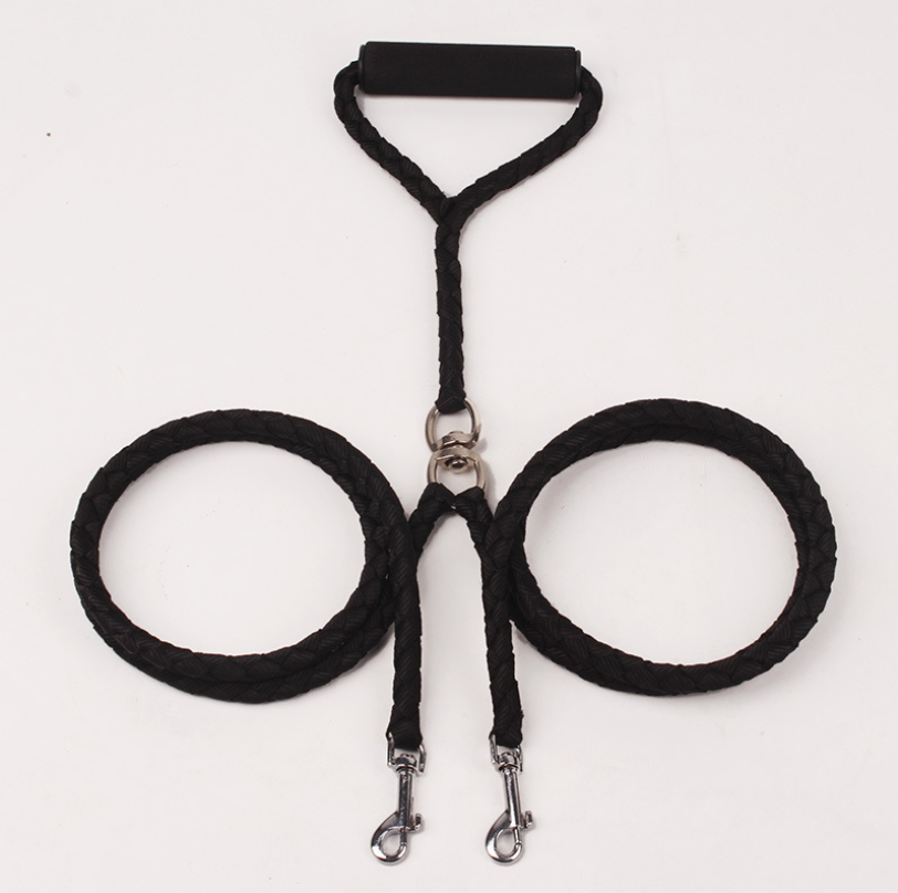 Hand-Knitted Double-Ended Dog Leash