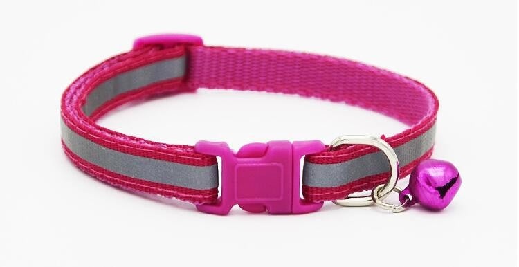 Fluorescent Reflective Bell Dog Collar