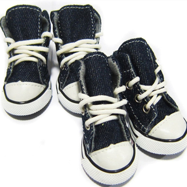 Pet Cowboy Canvas Breathable, Comfortable, Comfortable, Casual, Shoes, Dog Shoes, Dog Shoes, Slipper, Antiskid And Wear-Resistant Shoes