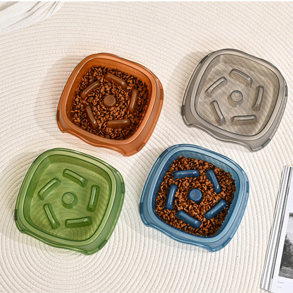 Plastic Slow Water Feeder Bowl for Dogs