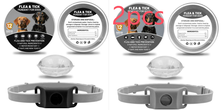 Pet Insect Repellent Button Collar Capsule Suit