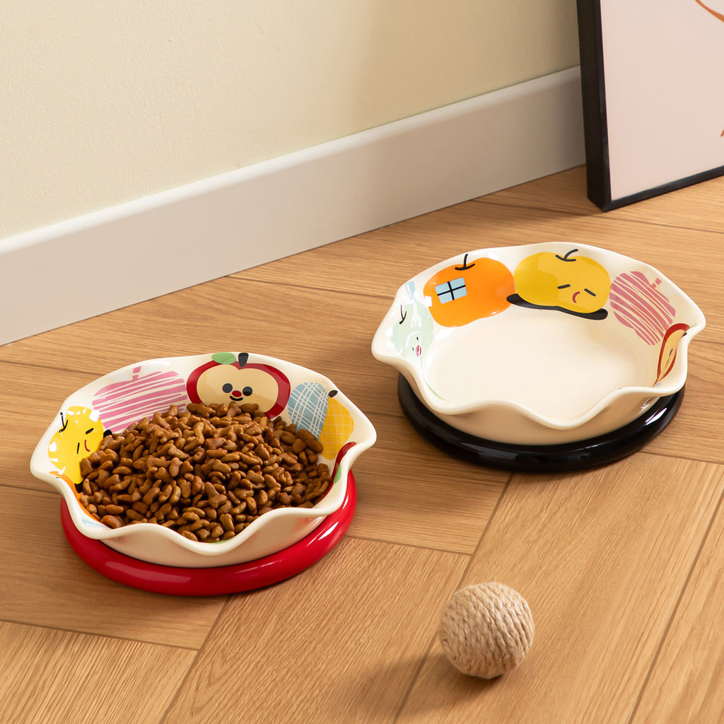 Cartoon Ceramic Pet Bowl