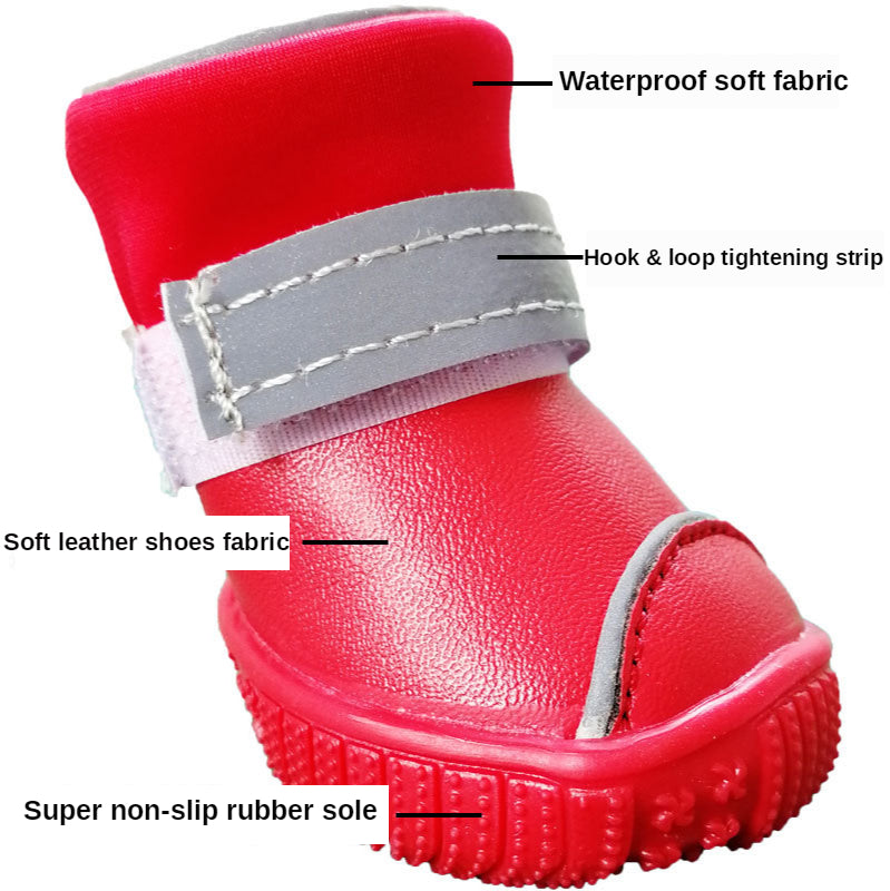 Waterproof Non-Slip Small Dog Rain Boots
