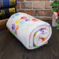 Soft Paw Print Pet Blanket