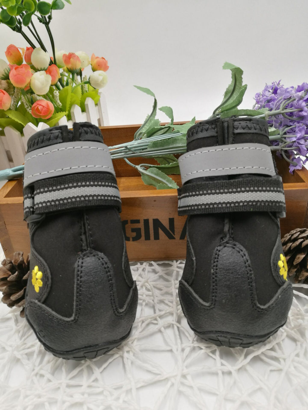 Dog Shoes With Waterproof PVC Soles