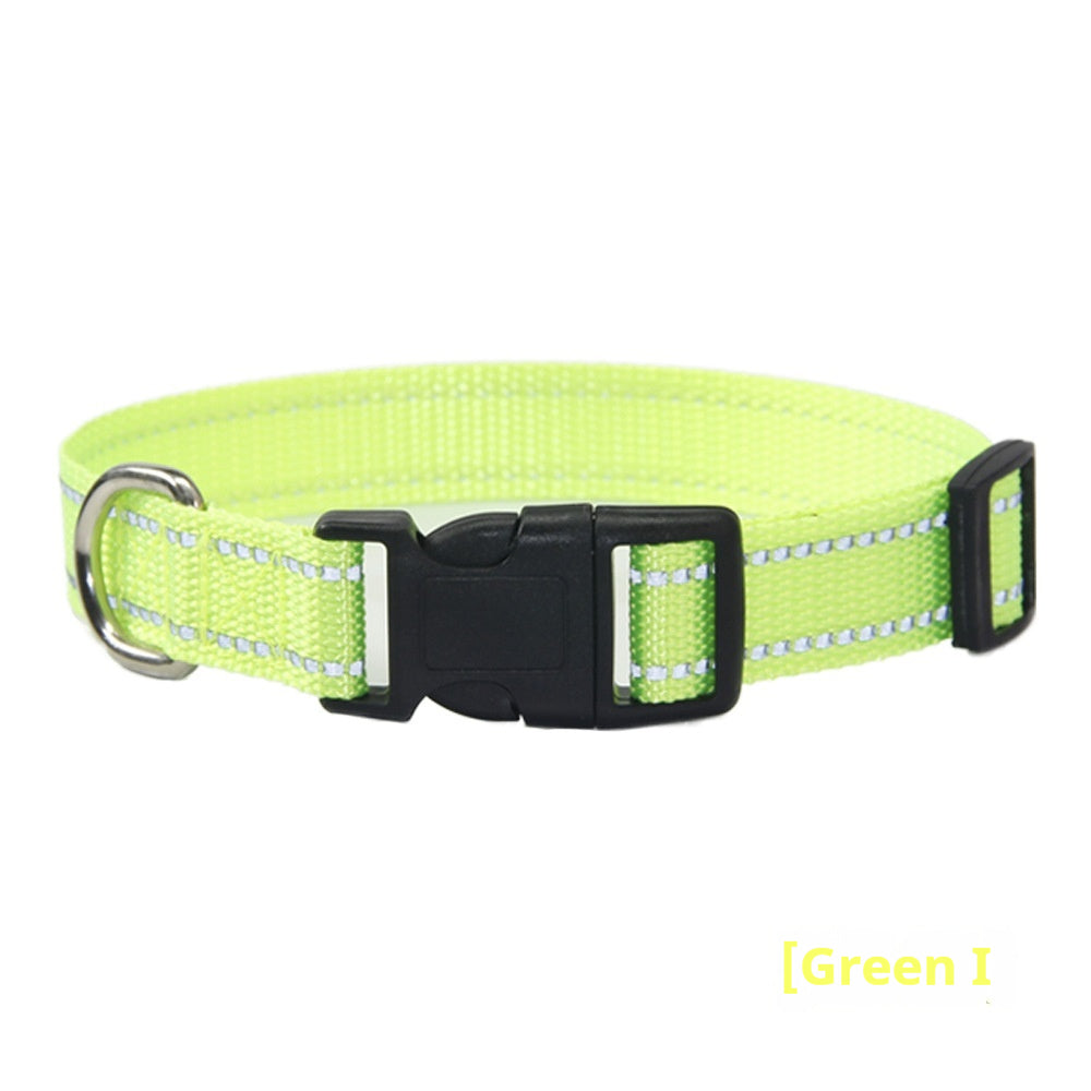 Reflective Dog Collar Outdoor Hand Holding Rope