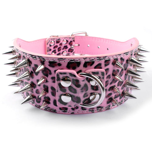 Pu Leather Big Dog Collar