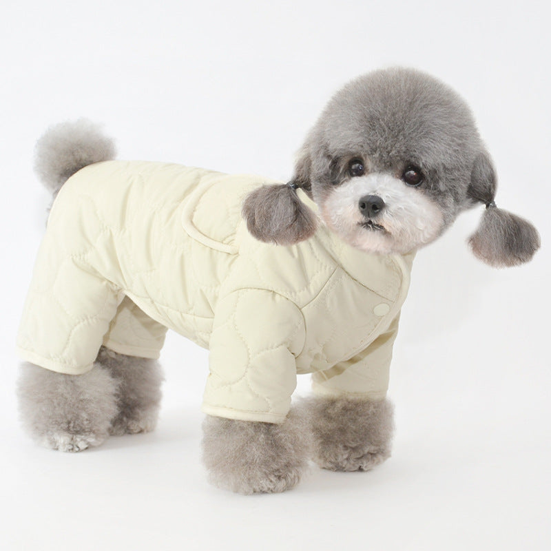 Pet Clothes Winter Clothing Warm Dog Four-Legged Cotton-Padded Clothes
