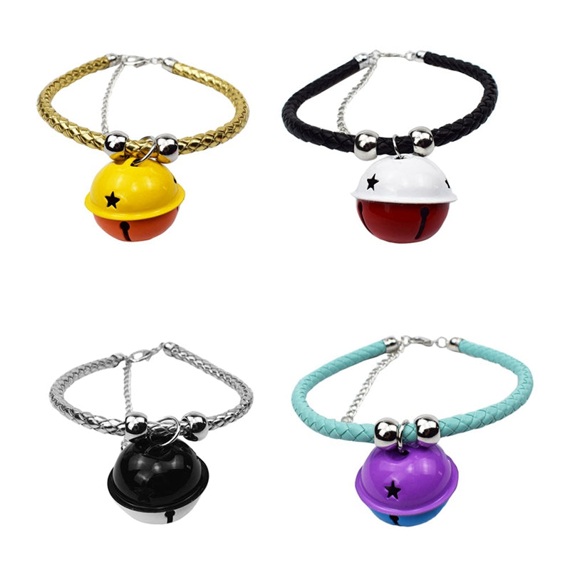 Hand Woven Pet Bell Collar