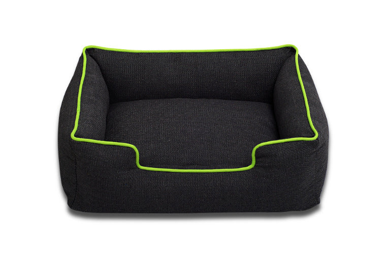 Candy-Colored Thin Bones Square Denim Nest Medium And Small Dog Pet Kennel