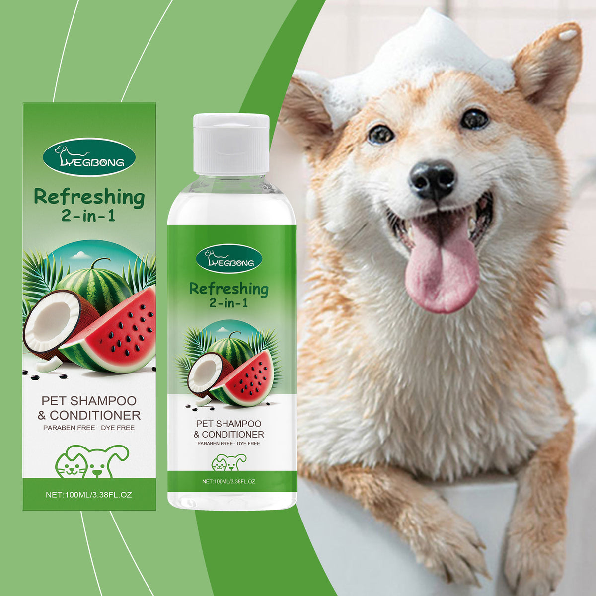Pet 2-In-1 Shampoo Fragrance Shower Gel