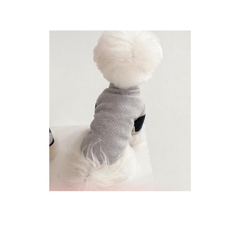 Pet Base Color Contrast Concave-Convex Vertical Clothes