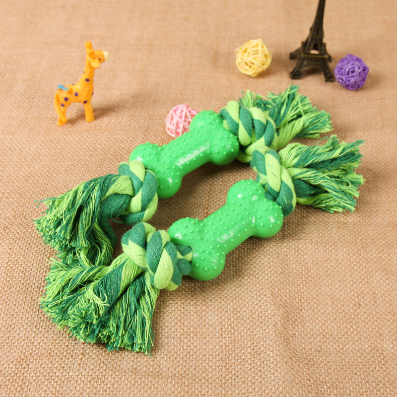 Plastic Bone Seal String Pet Toy