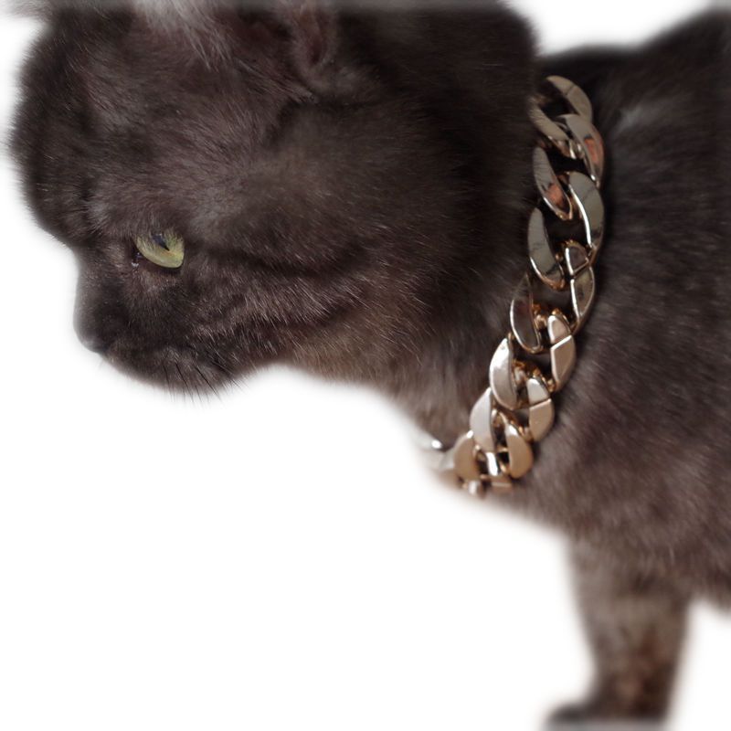 Pet Dog Jewelry Gold-Plated Necklace