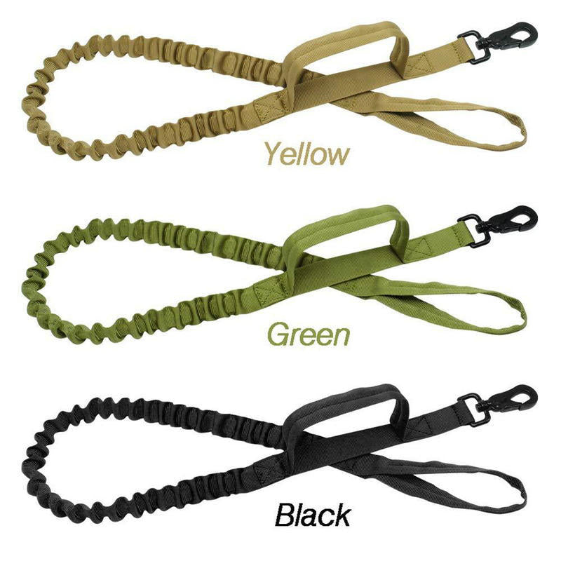 Elastic Dog Training Leash With Two Handles
