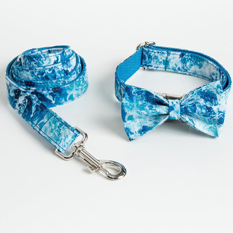 Custom Lettering Dog Collar Print Personality Suit