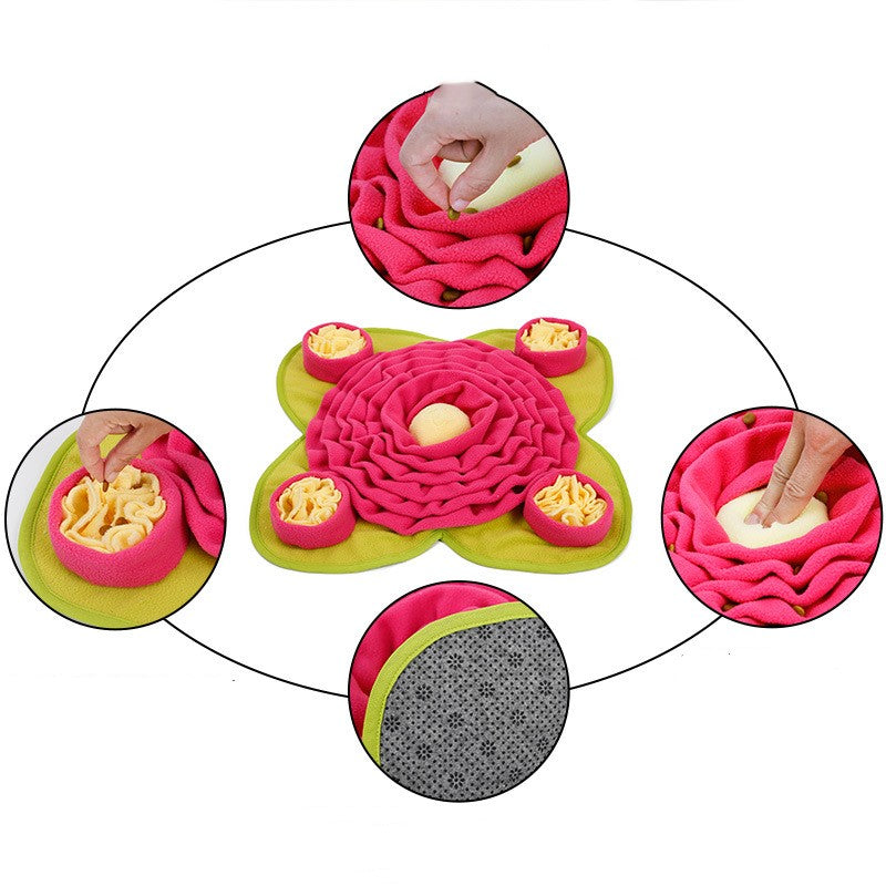 Dolemi Pet Dog Sniffing Mat Training Blanket Toy