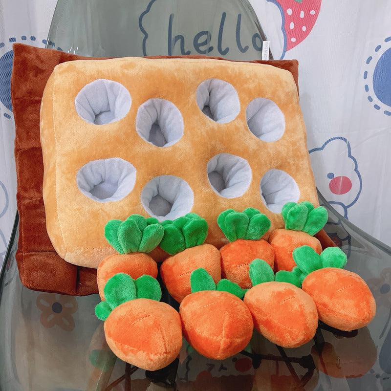 Parent-Child Puzzle Pet Bites Plush Doll Radish Doll