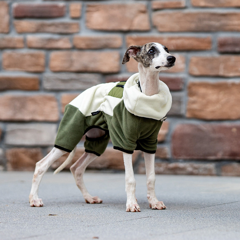 Pet Warm Collar Detachable Windproof Four-Leg Clothes