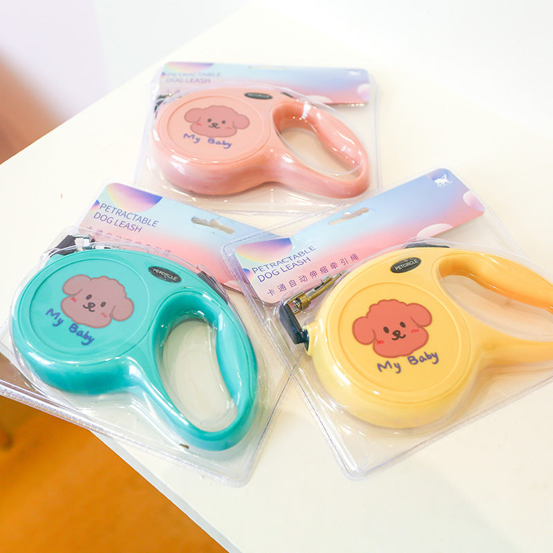 5M Cartoon Plastic Dog Leash