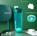 Large-Capacity Portable Travel Shaker Cup Water Bottle Mixing Mug