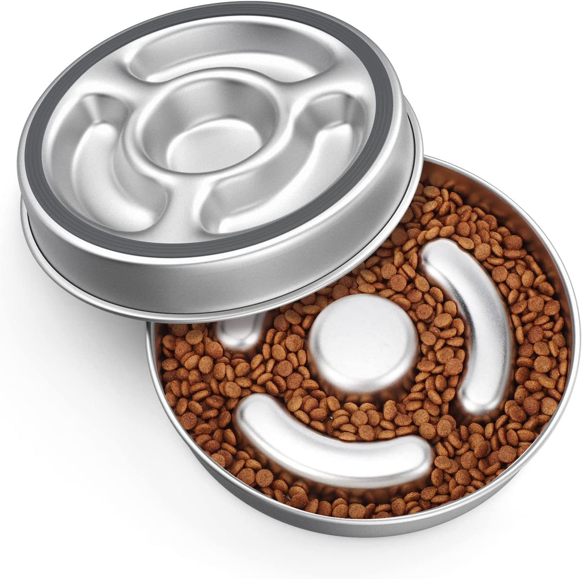 Stainless Steel Slow Feeding Pet Bowl