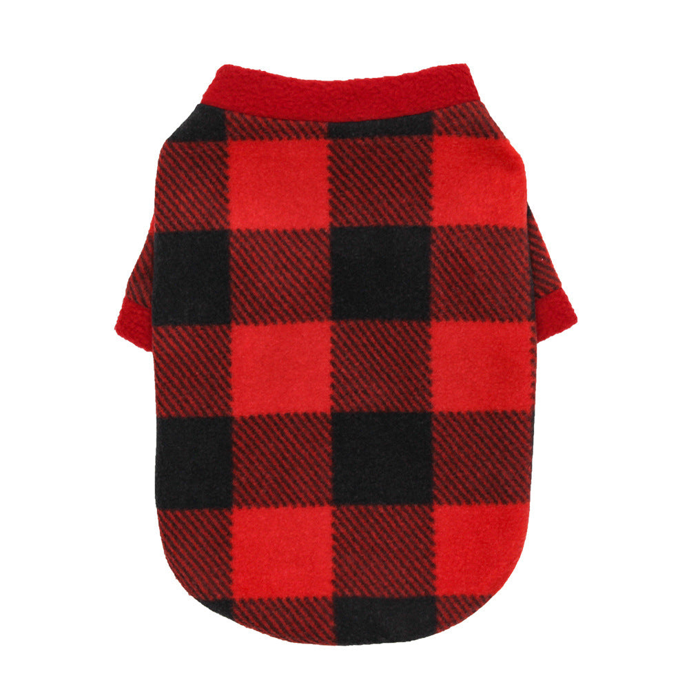 Warm Fleece Christmas Dog Sweater