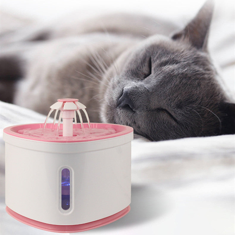 Automatic Pet Water Fountain With Led Electric Usb