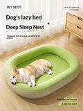 Water-Resistant Cooling Oval Dog Bed