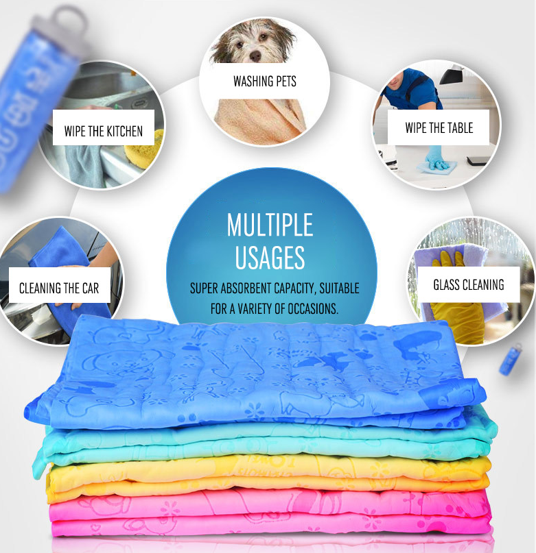 Absorbent Deerskin Dog Towel