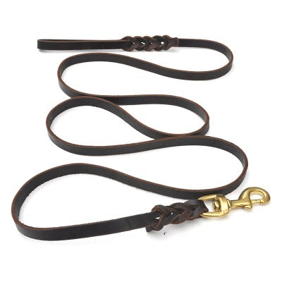 High-Grade Pet Leather Traction Rope