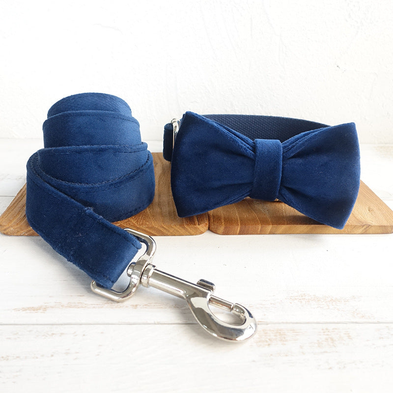 Bow Pet Collar Large And Small Pet Traction Collar Dog Chain