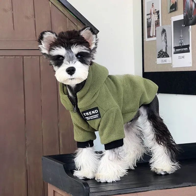Warm Fleece-Lined Hoodie For Small Dogs