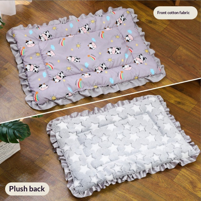 Thick Blanket Pet Bed Warm Sleeping Mat For Pets