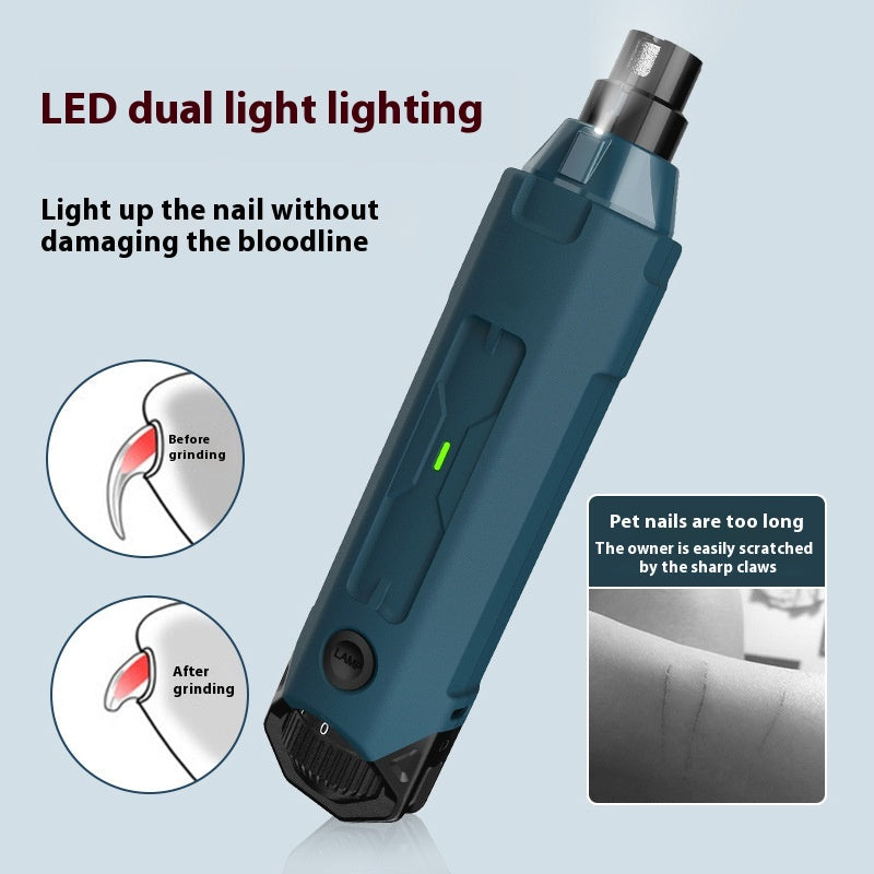 Automatic Six-Speed Pet Nail Piercing Device With LED