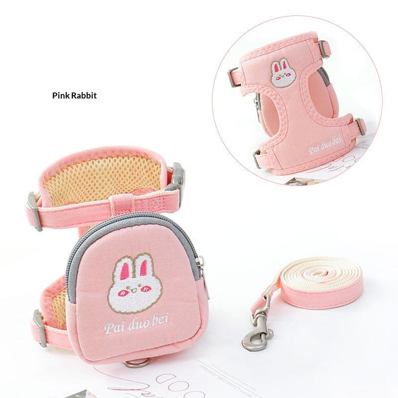 Small Dog Leash and Harness Set