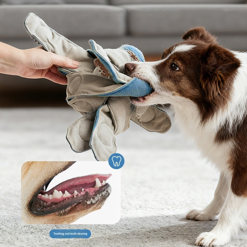 New Dog Octopus Food-Dispensing Interactive Puzzle Pet Toy