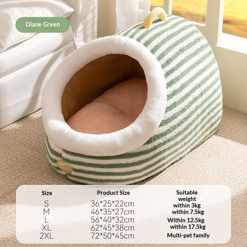 Warm Pet Bed Soft And Comfortable For A Cozy Sleep