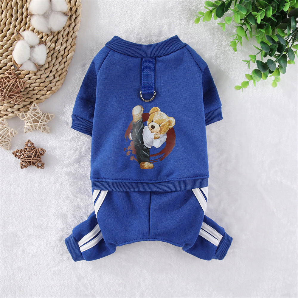 Kung Fu Bear Pet Jumpsuit