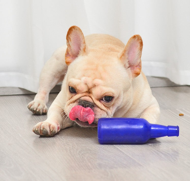 Pet Toy Bite-Resistant Throwing Puzzle Artifact Puppy Small Dog Food Leakage Wine Bottle