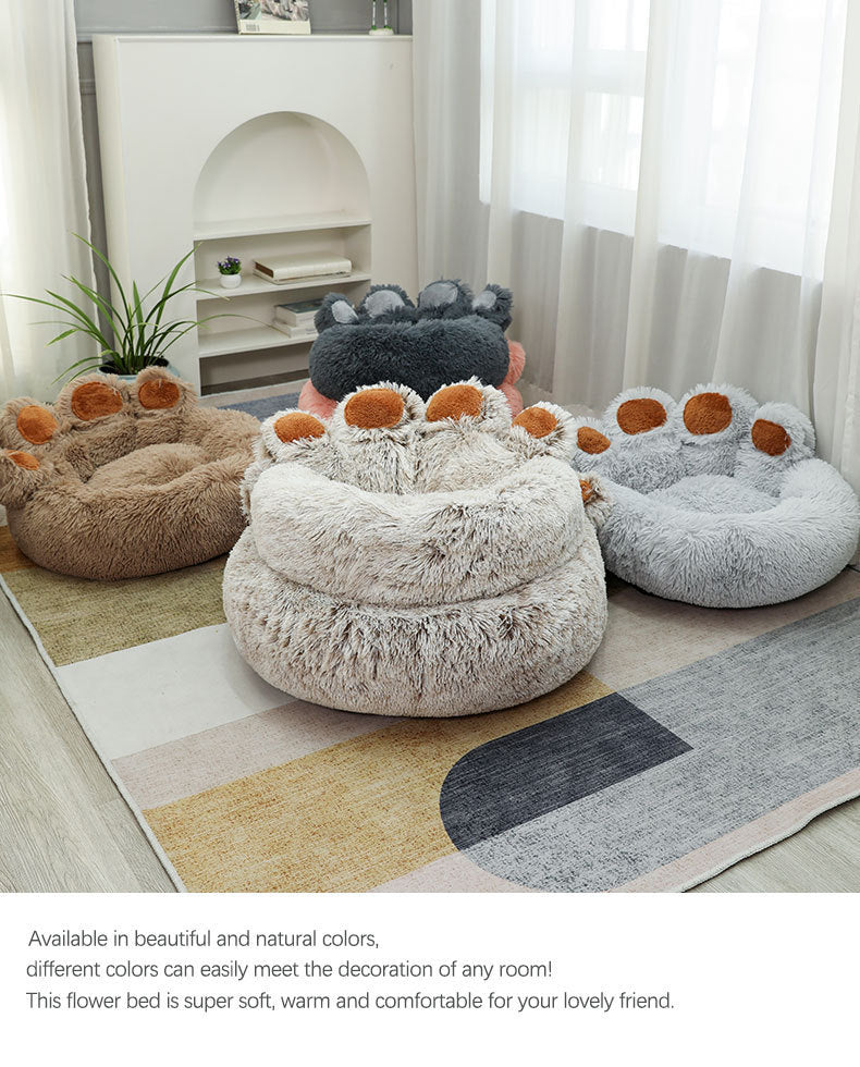 Plush Winter Dog Bed