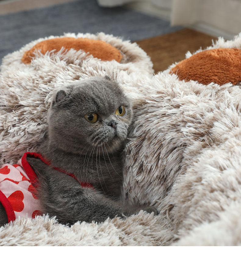 Plush Winter Dog Bed