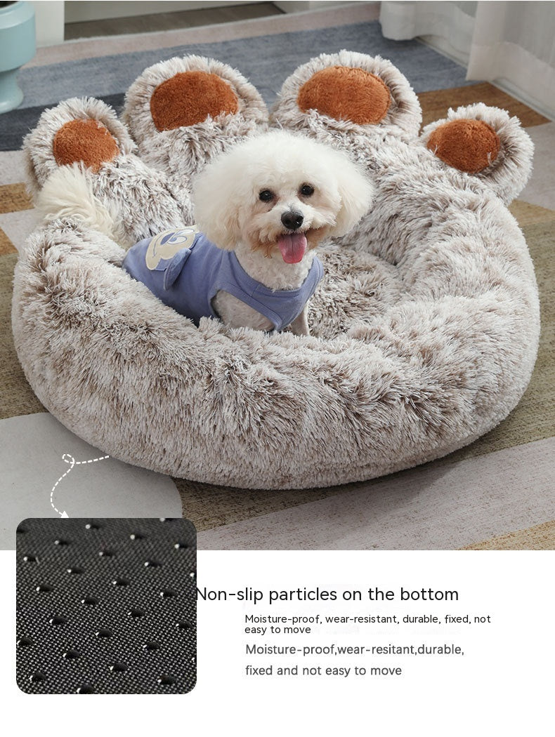 Plush Winter Dog Bed