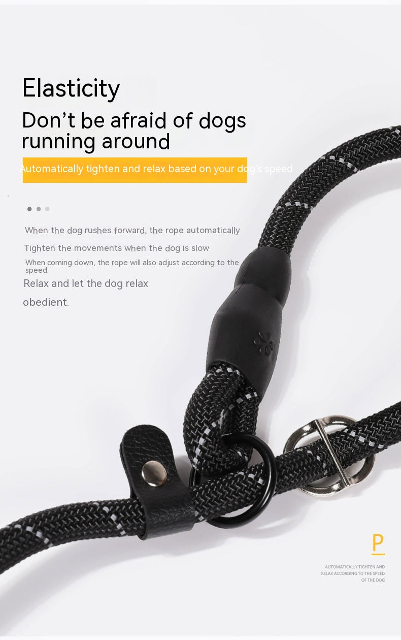 P Chain Pet Hand Holding Rope Reflective Silk Explosion-Proof Pet Traction