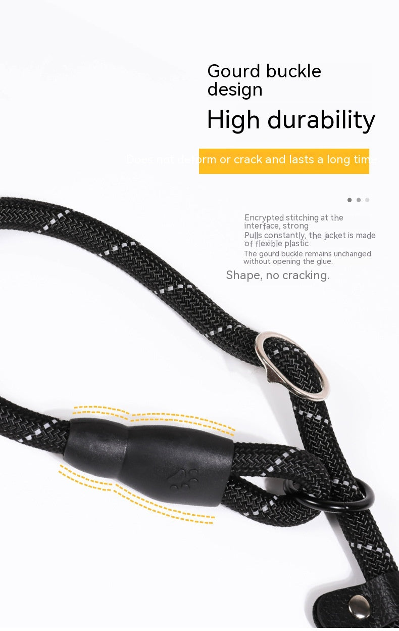 P Chain Pet Hand Holding Rope Reflective Silk Explosion-Proof Pet Traction