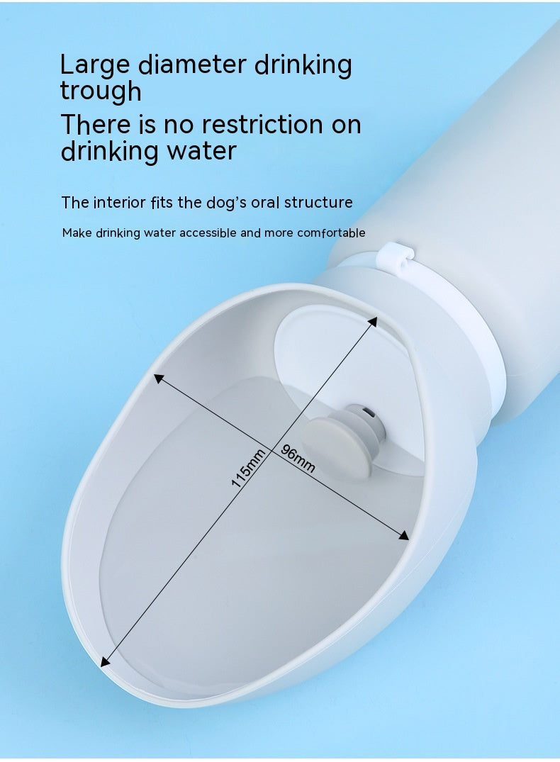 Outdoor Portable Large-Capacity Water Cup Silicone Foldable Drinking Water Bottle For Pets
