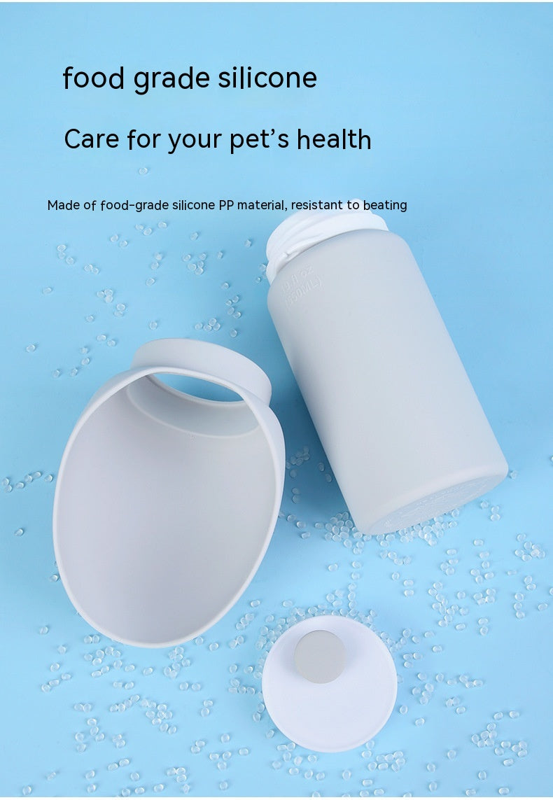 Outdoor Portable Large-Capacity Water Cup Silicone Foldable Drinking Water Bottle For Pets