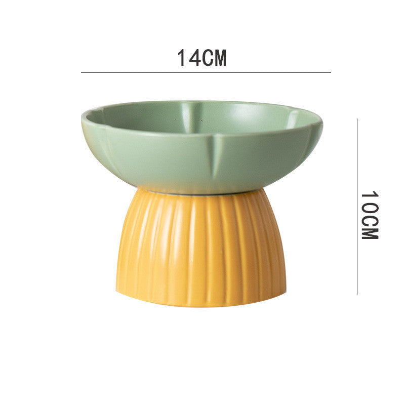 Candy Color Ceramic Cat Bowl